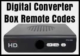 Digital Converter Box Remote Codes & how to Program