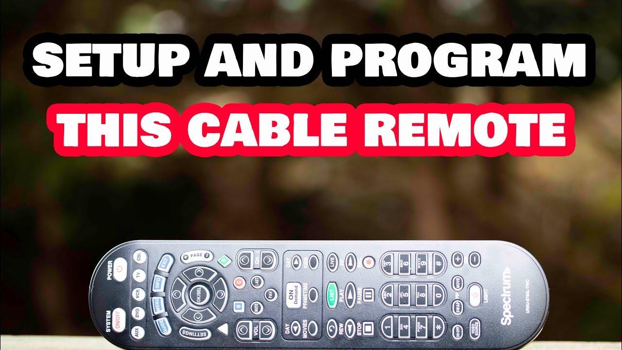 How to program Spectrum Remote to Cable Box