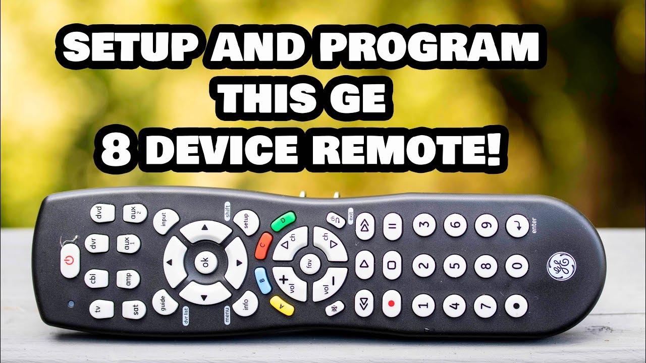 GE 8 Device Universal Remote Codes