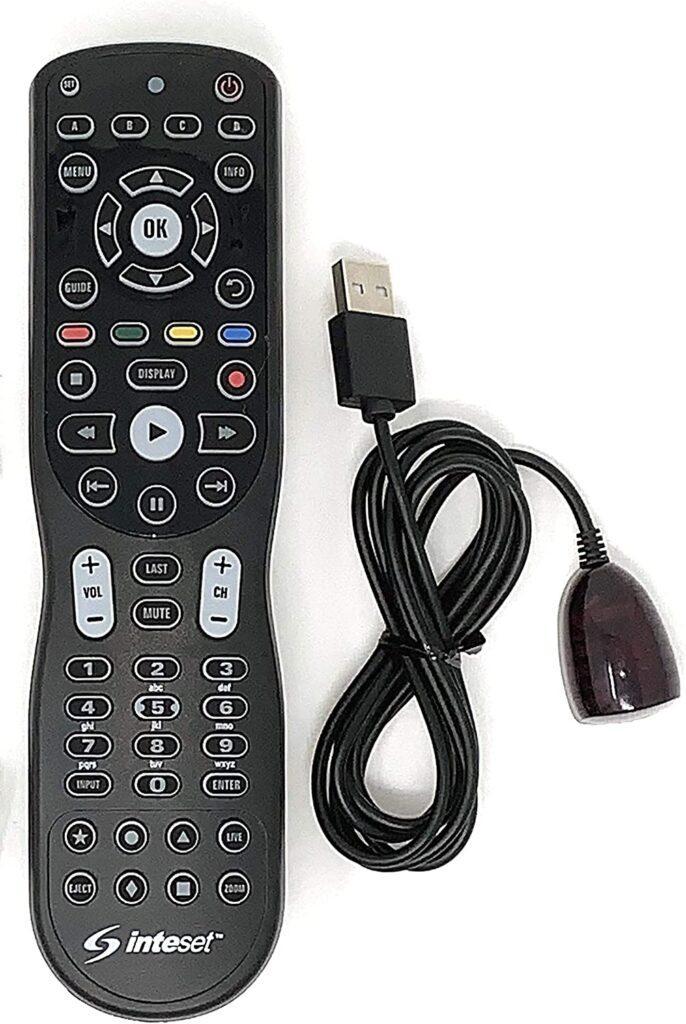 Inteset 4-in-1 Universal Backlit Remote & IReTV IR Receiver Combo