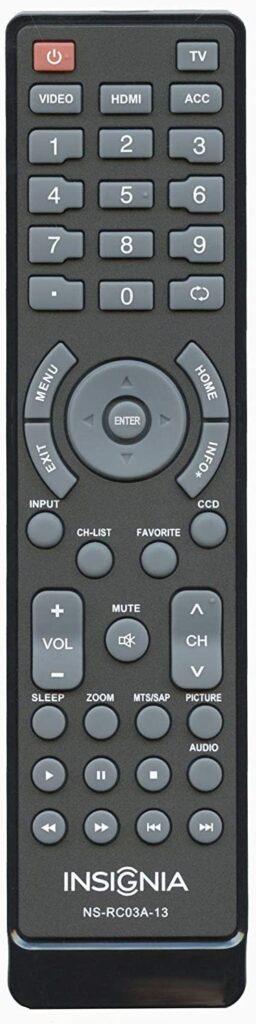 Insignia NS-RC03A-13 TV Remote Control - OEM 