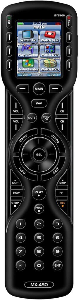 Universal Remote Control MX-450 Custom Programmable Remote Control with On-Screen Macro Editing.