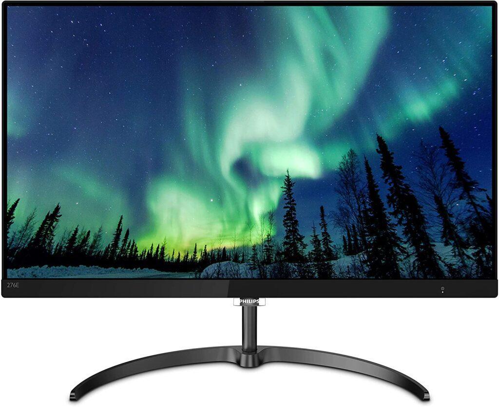  Philips 276E8VJSB 27" Monitor, 4K UHD IPS, 1 Billion+ Colors, Ultranarrow Borders, Lowblue, Multiview, 4Yr Advance Replacement Warranty