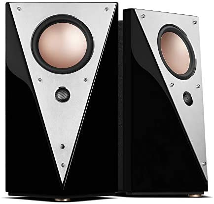 Swan Speakers - T200C - Luxurious 2.0 Powered Bookshelf Speakers - HiFi Speakers - WiFi & Bluetooth - Studio Monitors - Full Metal Front Plate - Long-Throw 5.25'' Mid-Woofer - 70W RMS