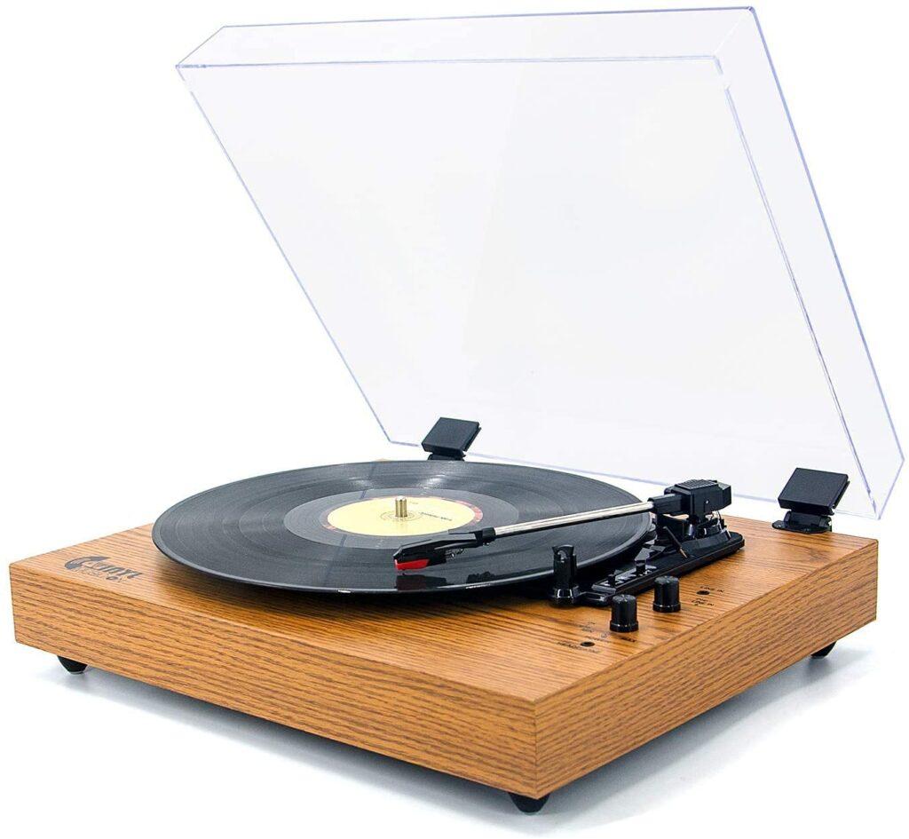 Vintage Turntable, Bluetooth Record Player