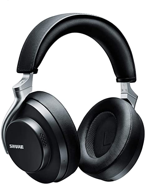 Shure AONIC 50 Wireless Noise Cancelling Headphones, Premium Studio-Quality Sound, Bluetooth 5 Wireless Technology, Comfort Fit Over Ear, 20 Hours Battery Life, Fingertip Controls - Black