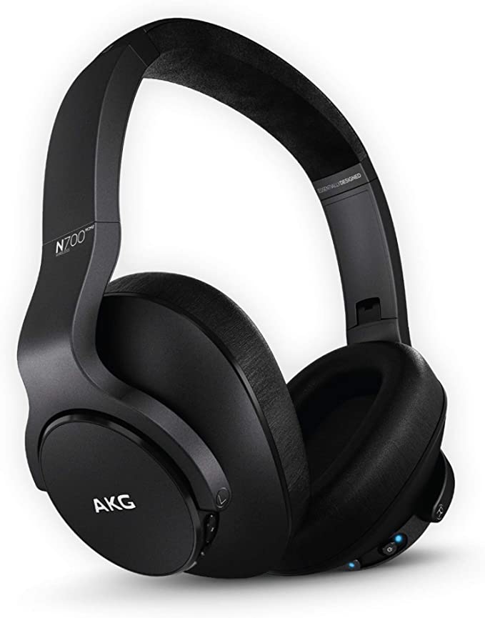 AKG (A Samsung Brand) N700NC M2 Over-Ear Foldable Wireless Headphones, Active Noise Cancelling Headphones - Black (US Version), 2.6, Model:GP-N700HAHCIWA