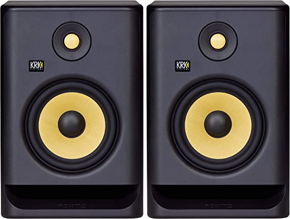 Best Small Studio Monitors KRK Rokit 7 G4 Studio Monitor Speaker Bundle - Pair