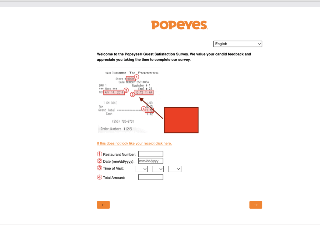 tellpopeyes survey