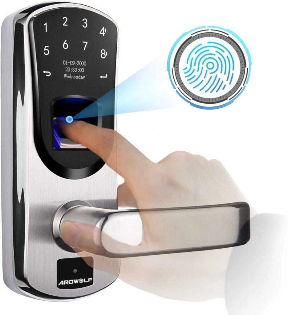 Ardwolf A60 Biometric Door Lock, with Right-Handle, Keyless Entry Fingerprint Lock