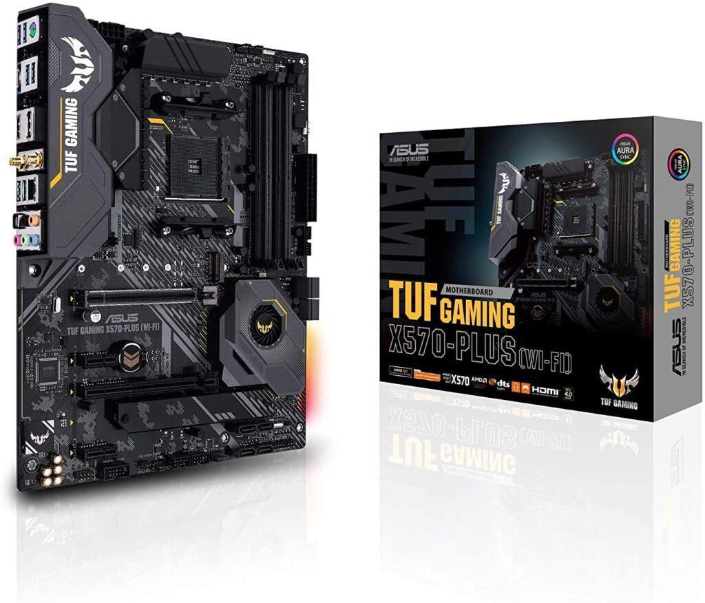 ASUS AM4 TUF Gaming X570-Plus (Wi-Fi) AM4 Zen 3 Ryzen 5000 & 3rd Gen Ryzen ATX Motherboard with PCIe 4.0, Dual M.2, 12+2 with Dr. MOS Power Stage