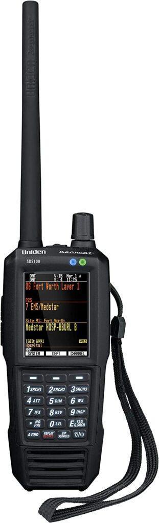 Uniden SDS100 True I/Q Digital Handheld Scanner, Designed for Improved Digital Performance in Weak-Signal and Simulcast Areas, Rugged / Weather Resistant.