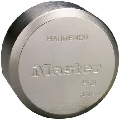 Master Lock Padlock, Stainless Steel Discus Lock, 2-7/8 in. Wide, 6270KA