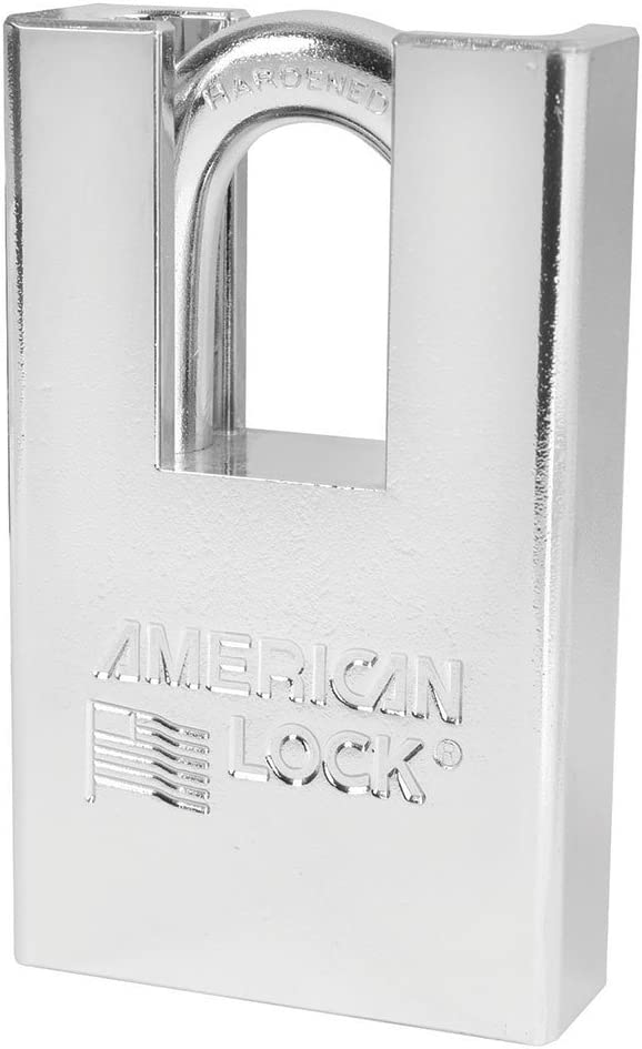 American Lock A5360 2" (51mm) Shrouded Solid Steel Keyed Different Rekeyable Pin Tumbler Padlock