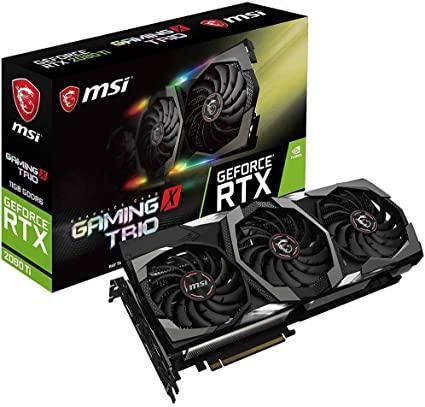 MSI GAMING GeForce RTX 2080 Ti GDRR6 352-bit HDMI/DP/USB Ray Tracing Turing Architecture Graphics Card (RTX 2080 TI GAMING X TRIO)