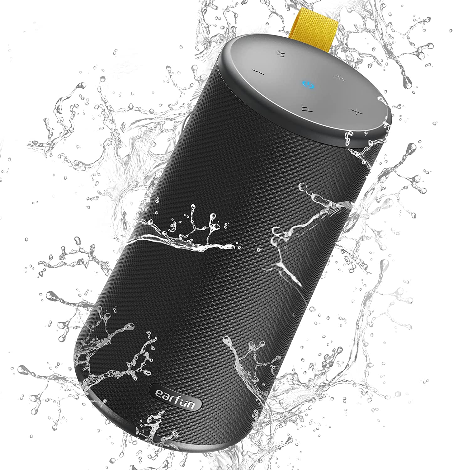 EarFun® UBOOM Bluetooth Speaker, [24W Stereo Sound] Boom Bass, 360° Surround Sound, Sweatshield™ IPX7 Waterproof, Indoor & Outdoor Modes, Dual Pairing, 24Hrs, Portable Wireless Speaker for iPhone etc