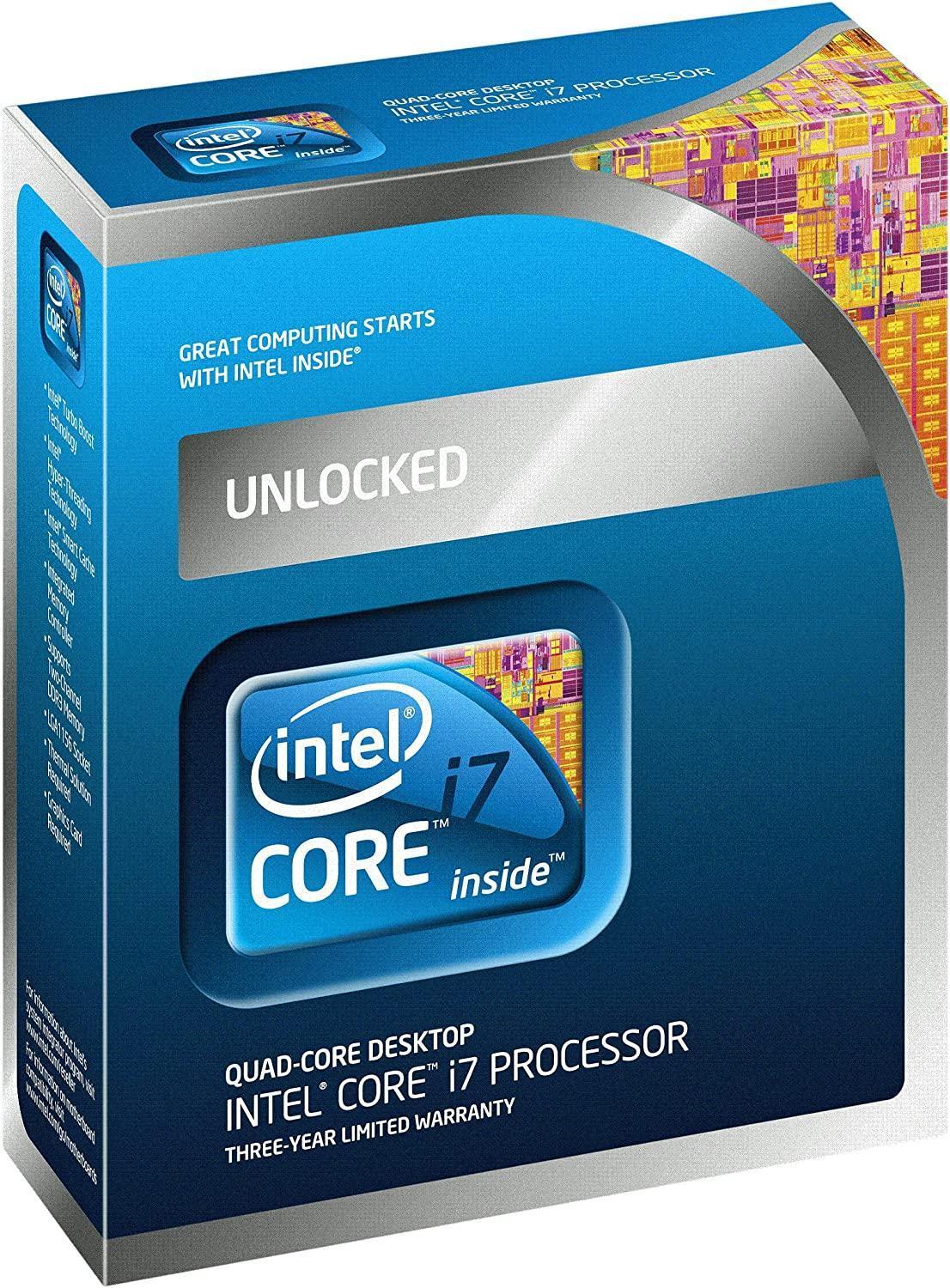 Intel Core i7-875K Processor 2.93 GHz 8 MB Cache Socket LGA1156