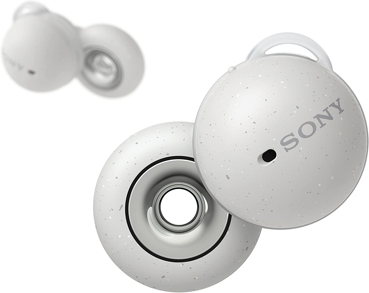 Sony LinkBuds Truly Wireless Earbud Headphones with an Open-Ring Design for Ambient Sounds and Alexa Built-in, White
