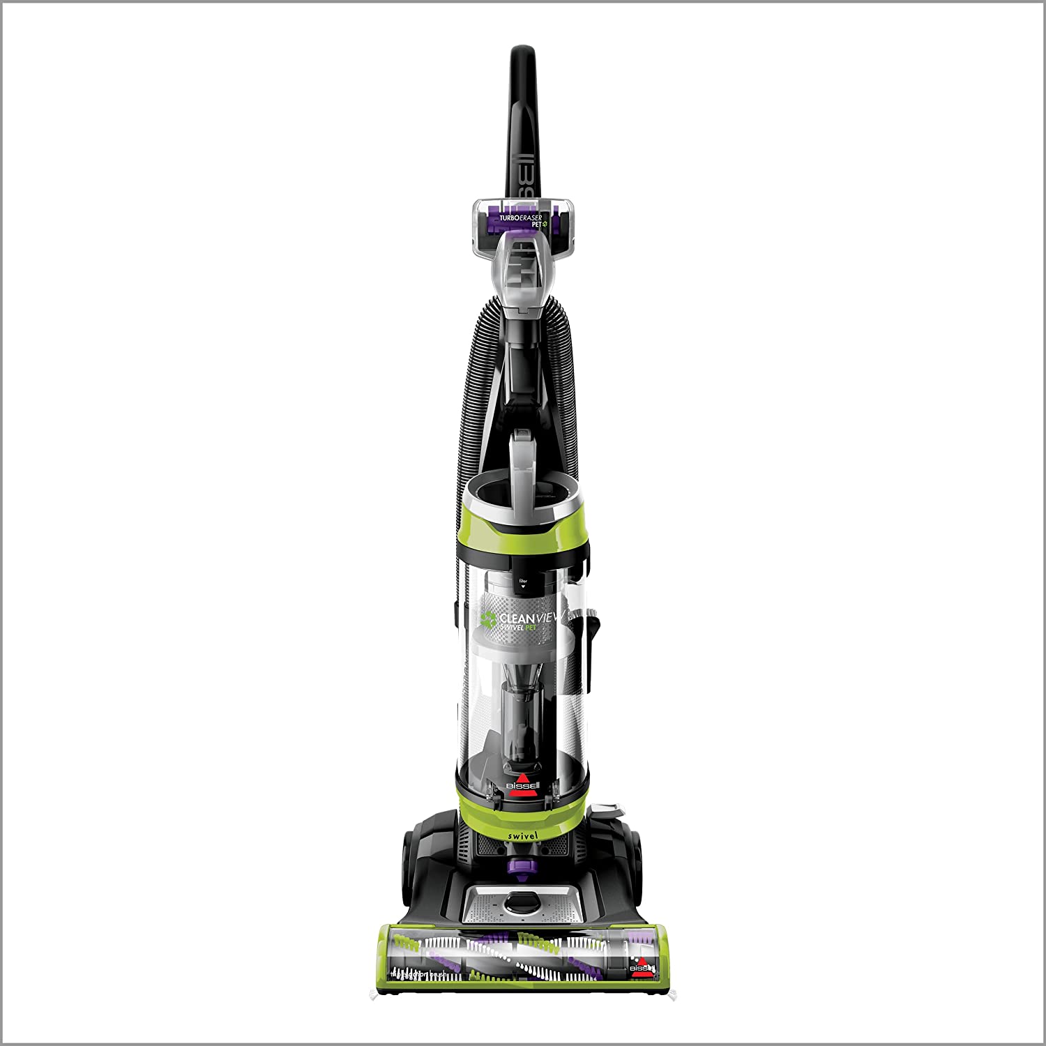 BISSELL 2252 CleanView Swivel Upright Bagless Vacuum with Swivel Steering, Powerful Pet Hair Pick Up, Specialized Pet Tools, Large Capacity Dirt Tank, Easy Empty