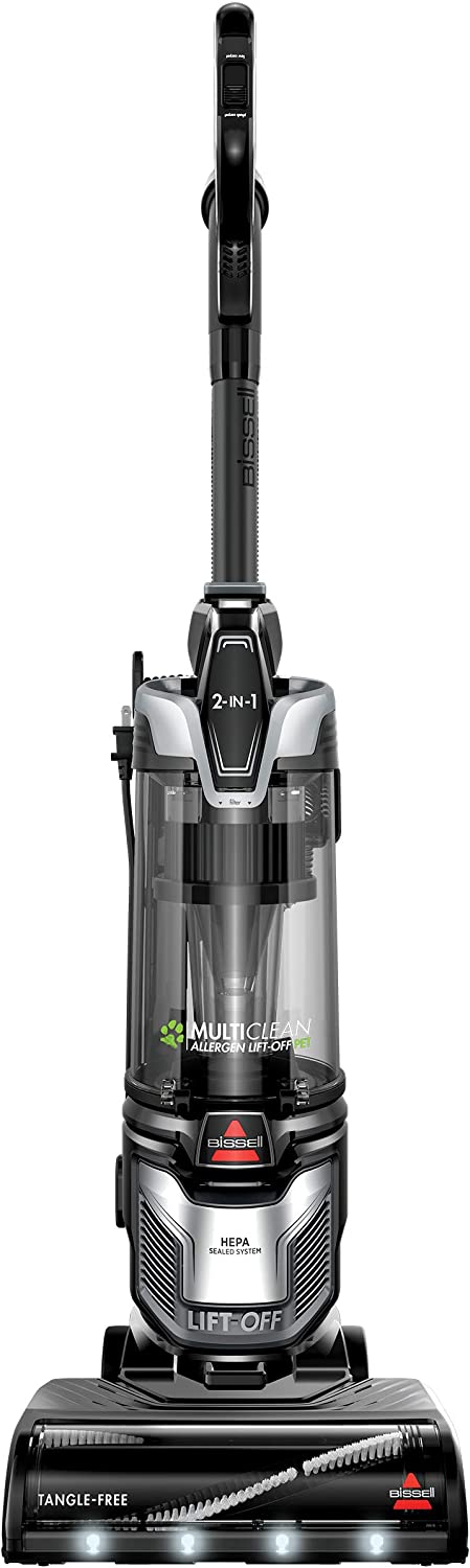 BISSELL MultiClean Allergen Lift-OFF Pet Slim Upright Vacuum with HEPA Filter Sealed System, 31259