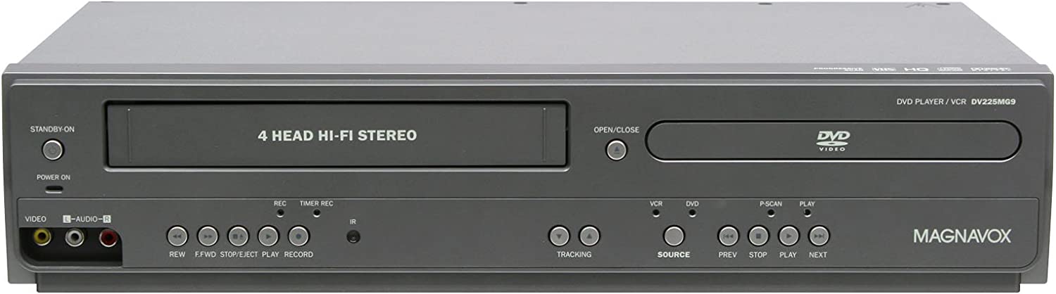 Magnavox DV225MG9 DVD Player and 4 Head Hi-Fi Stereo VCR with Line-in Recording