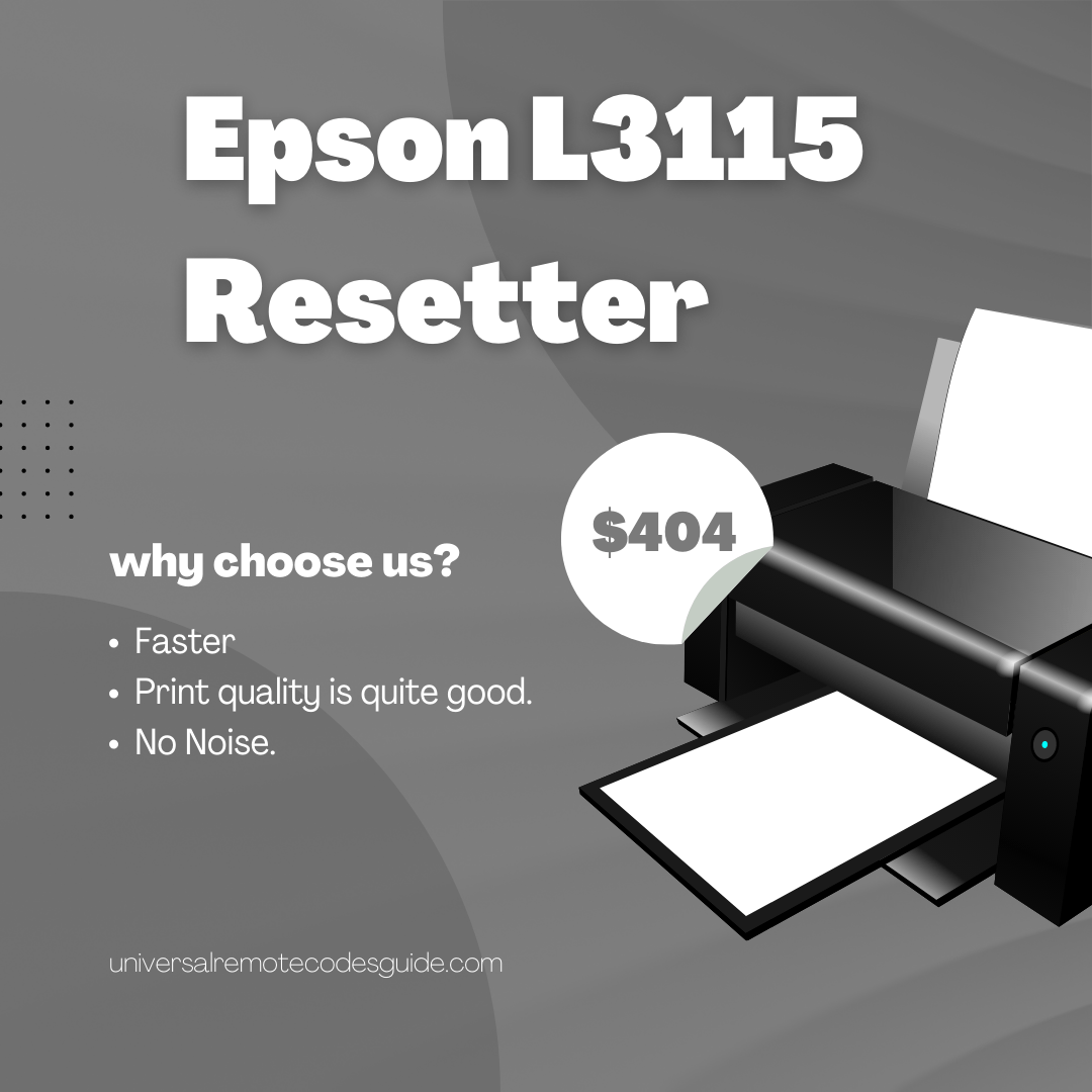 Epson L3115 resetter and adjustment program