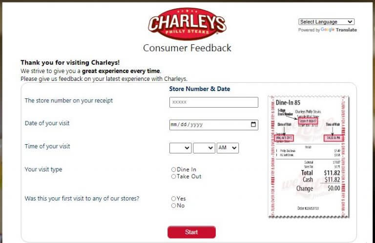 Welcome to tellcharleys survey