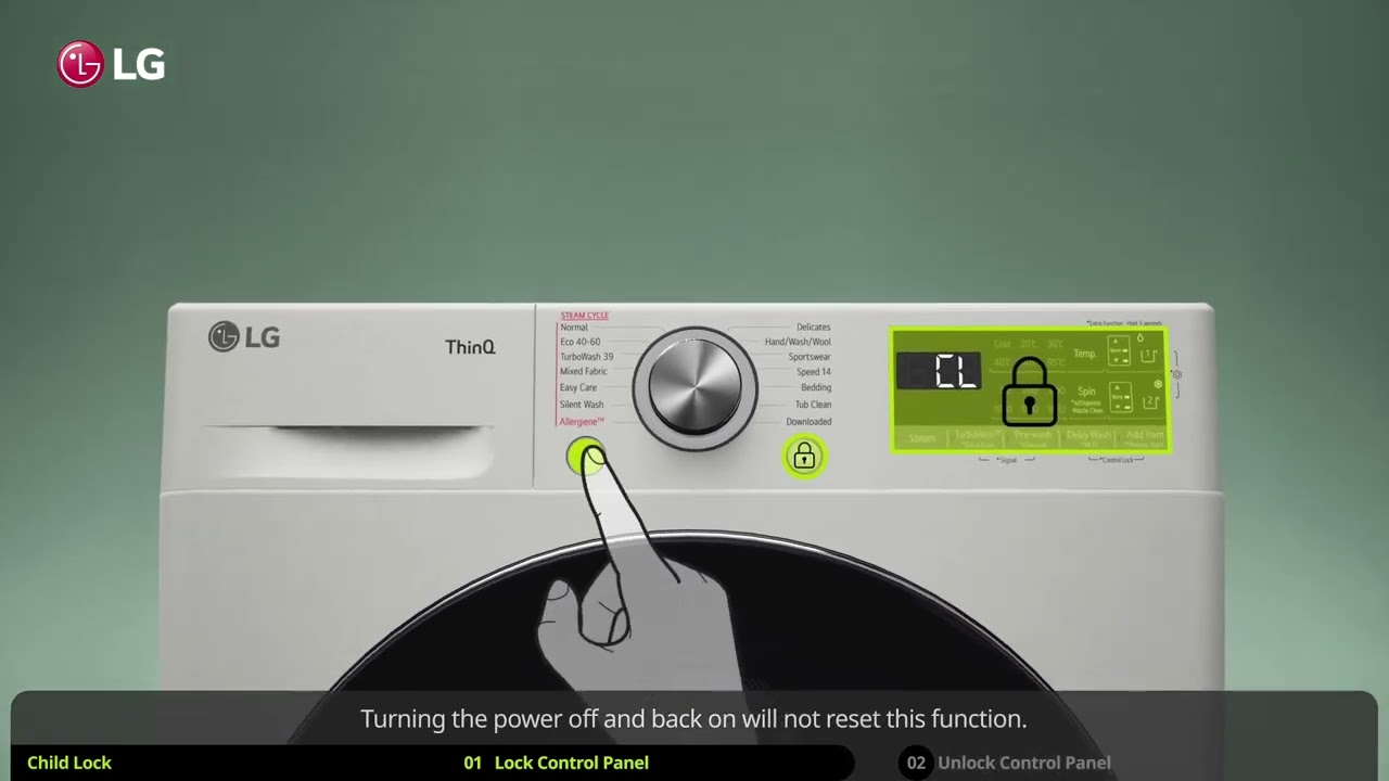 LG Washer Error Code CL: Understanding and Resolving the Child Lock Mystery